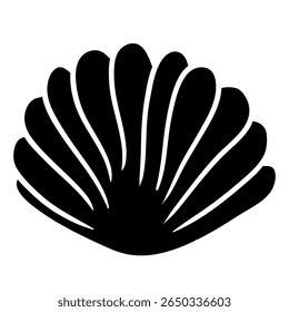 Seashell vector icon. Shell illustration sign. conch symbol. Sea Life web icon.