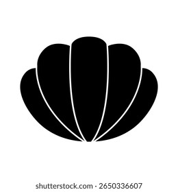 Seashell vector icon. Shell illustration sign. conch symbol. Sea Life web icon.