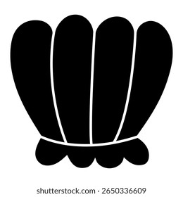 Seashell vector icon. Shell illustration sign. conch symbol. Sea Life web icon.