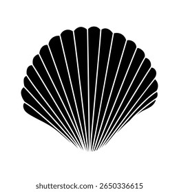Seashell vector icon. Shell illustration sign. conch symbol. Sea Life web icon.