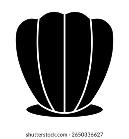Seashell vector icon. Shell illustration sign. conch symbol. Sea Life web icon.