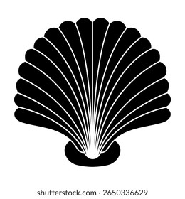 Seashell vector icon. Shell illustration sign. conch symbol. Sea Life web icon.