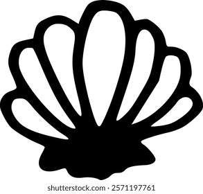 Seashell vector illustration - cartoon