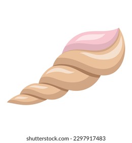 Seashell. vector illustration isolated on a white background.