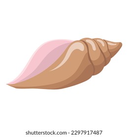 Seashell. vector illustration isolated on a white background.