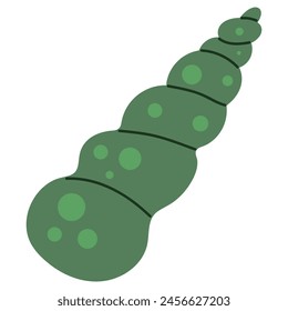 Muschel-Vektorillustration. Ozeanische Mollusken, Unterwasserkreaturen. Handgezeichnetes Doodle, Meerestier-Skizze. In: Aquarium Cockleshell. In: Marine Cartoon Isolated Clipart.