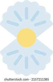 ilustración del vector de conchas en un fondo transparente. Símbolos de calidad superior. Iconos vectoriales de color de línea para el concepto y el diseño gráfico.