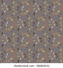 Seashells icon seamless pattern vector. Doodle colorful background. Marine illustration with sketch objects and shell icon