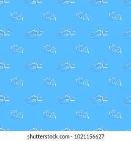 seashells seamless pattern