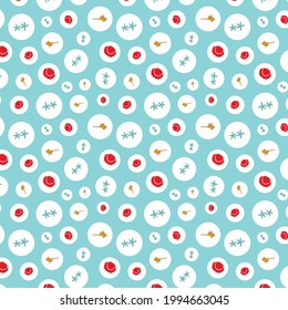 Casas de mar y Starfish en burbujas de fondo azul