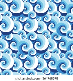 Seashells vector background. Octopus tentacles texture. Tornadoes, hurricanes image. Cloudy sky. Stormy weather. Sea, ocean water. Swirls textile. Vortex pattern. Pattern texture. Unusual pattern. 