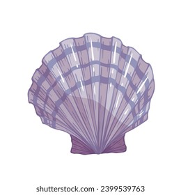 Seashell.Summer marine decor. Vector graphics.