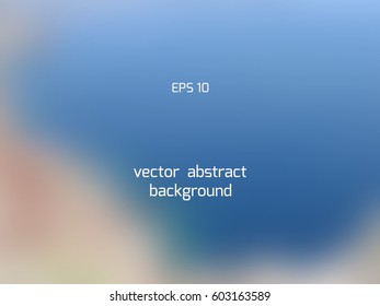 Seashore blue sand abstract smooth blur gradient mesh background.