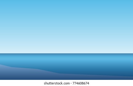 Seaside background. Vector illustration