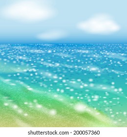 Seaside.  EPS 10. S