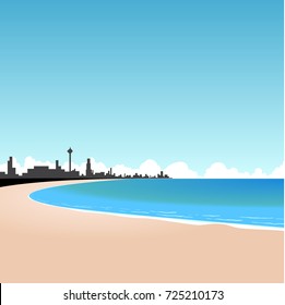Seaside town