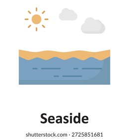 Icono de Vector costero que puede modificarse o editarse fácilmente

