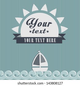 seaside view poster