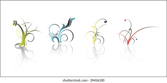 season with abstract
