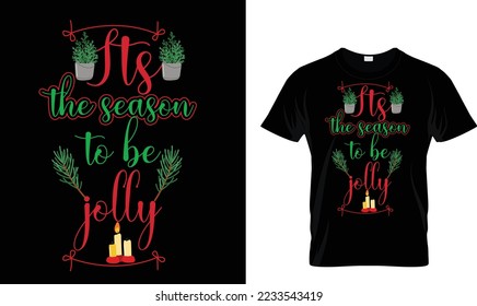 its the season to be...T-shirt design template