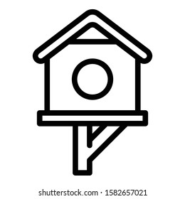 Season bird house icon. Outline season bird house vector icon for web design isolated on white background