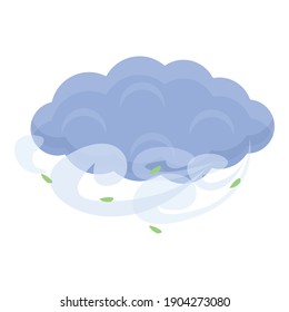 Icono de las nubes de temporada. Caricatura de las nubes de temporada icono vectorial para el diseño web aislado en fondo blanco