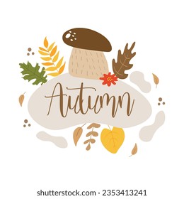 season fall leaf card frame background