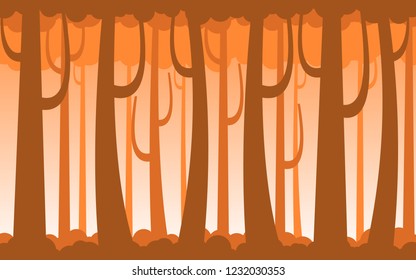 season forest wallpaper vector design