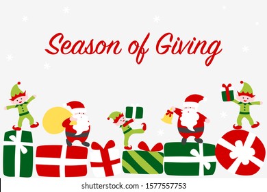 Season of giving - Christmas card 