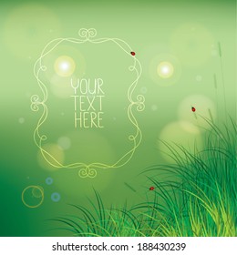 Season greeting card (spring, summer)