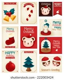 season greeting card - Vector file EPS10