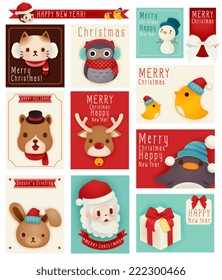 season greeting card - Vector file EPS10