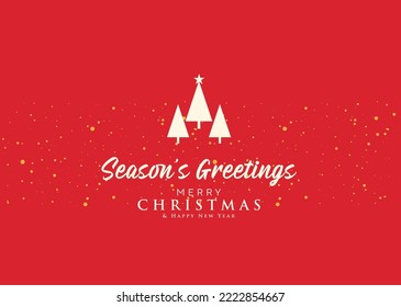 Season Greeting Merrychristmas And Happy Newyears Greeting Theme Background Advertisement Brochure Template Banner Website Cover Package Design Product Presentation Celebration Card Vector Eps.