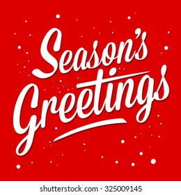 Season greetings typography art vector illustration - Shutterstock ID 325009145