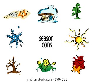 Season Icons - Vector