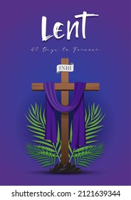 Season of Lent. Palm Sunday, Easter and the Resurrection of Christ