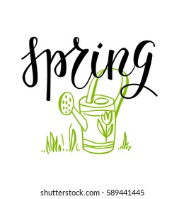 Season lettering card