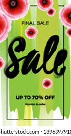 Season sale banner template. Vector illustration for website and mobile website banners, posters, email and newsletter designs, ads, coupons, promotional material