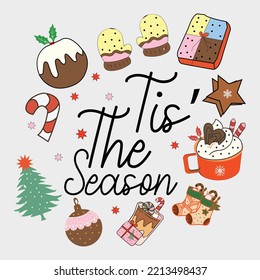 : tis’ the season shirt, Happy Christmas shirt, 3d shirt, Christmas template shirt, Christmas Retro, Sublimation, Dylan Art, Christmas Smiley Faces, 