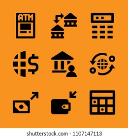 season, transfer, shopping and new icon set. Vector illustration for web and design.