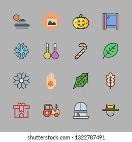 season vector icon set