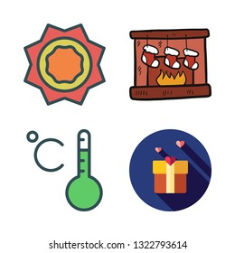 season vector icon set