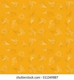 Season vector pattern. Summer