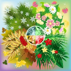 Season Vip Invitation Card With Diamond And Flowers, Vector Illustration
