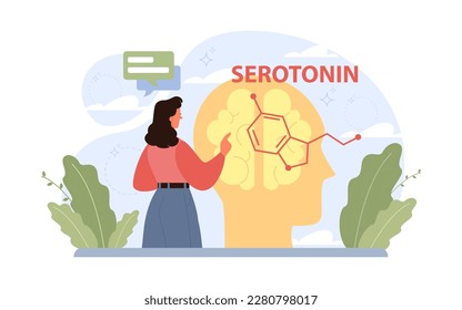 Seasonal affective disorder. Lack of sunshine and short daylight hours. Character suffers from seasonal depression. Mental health problem concept. Flat vector illustration