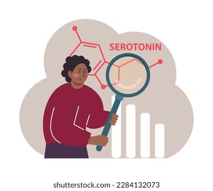 Seasonal affective disorder. Lack of sunshine and short daylight hours. Character suffers from seasonal depression. Mental health problem concept. Flat vector illustration