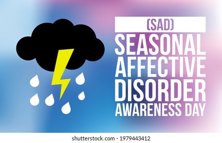 Seasonal Affective Disorder Sad Awareness Day Stock Vector Royalty   Seasonal Affective Disorder Sad Awareness 260nw 1979443412 