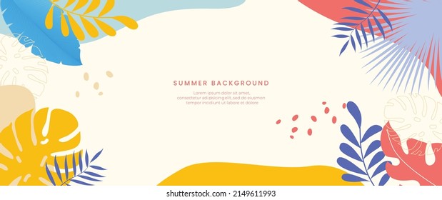 Seasonal background with a fun summer vacation