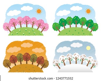 Seasonal background illustration