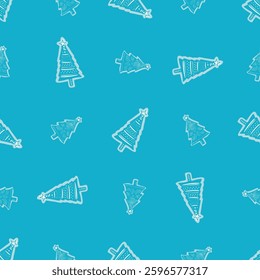 Seasonal christmas tree vector background. Decorative festive winter foliage for yuletide all over pattern. 